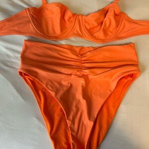 COPY - Aerie Bold Orange Bikini Top